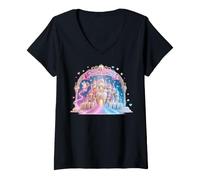 Donna National Tooth Fairy Day Dental Pixie Palace Maglietta con Collo a V
