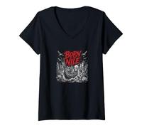 Donna Nato del Nilo Faraone Riverboat Voyage Maglietta con Collo a V
