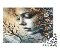Donna Natura Cosmo Puzzles 1000 Pezzi Carta riciclata per adulti Puzzle per adulti Impossibile difficile stimolante Attività divertente per casa Ottima idea regalo 52x38cm/1000pcs
