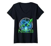 Donna NBIS | Tecnologia | Cloud | Stock Maglietta con Collo a V