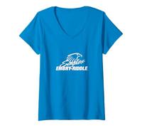 Donna NCAA Embry Riddle Aeronautica Daytona Eagles - TDYERUD1 Maglietta con Collo a V
