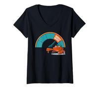 Donna Needs Beach Grumpy Crab Meter Summer Vacation Maglietta con Collo a V