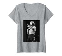 Donna Neil Diamond Live Forever in Blue Jeans Singer 1984 Maglietta con Collo a V