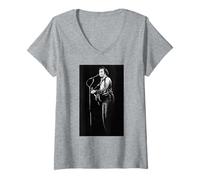 Donna Neil Diamond Primitive Era Cantante Live 1984 Maglietta con Collo a V