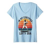 Donna nella mia Era di Giocatori di Baseball Mancini certificati Maglietta con Collo a V