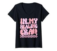 Donna nella mia Era di guarigione Maglietta con Collo a V