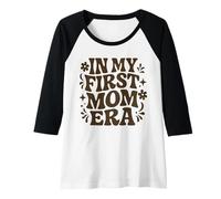 Donna nella Mia Prima Mamma Era - Madre Mamma Maglia con Maniche Raglan