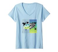 Donna Nerf Gradient Globe Maglietta con Collo a V