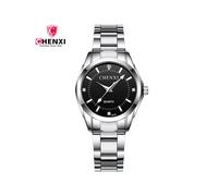 (Donna Nero) Orologio da coppia Chenxi Top Brand, semplice, classico, da donna, da uomo, completamente