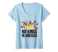Donna Nessun re in America Noi Il Popolo Maglietta con Collo a V