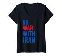 Donna Nessuna guerra con l'Iran Maglietta con Collo a V