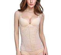 Donna Nessuna Traccia Body Corsetto Lombare Bustino Modellante Snellente Dimagrante Pancia Traspirante Bustino Corsetto Pelle L
