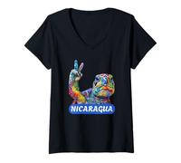 Donna Nicaragua Maglietta con Collo a V