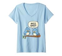 Donna Nice Shot Maglietta con Collo a V