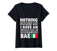 Donna Niente Mi spaventa, Ho Una relazione Italiana con Bae Maglietta con Collo a V