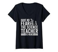 Donna Niente Paura Ora c'è Il Prof di Scienze Qui Maglietta con Collo a V