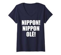 Donna Nippon! Nippon Olé! Maglietta con Collo a V