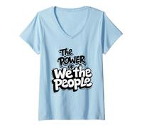 Donna No Kings Protest The Power of We The People March Maglietta con Collo a V