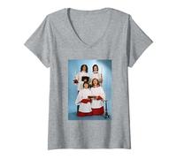 Donna Noddy Holder Band Slade At Christmas Buon Natale a Tutti Maglietta con Collo a V