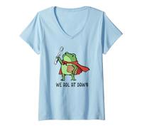 Donna Noi ADL a Dawn Frog OT Therapy Intervento precoce Sensoriale Maglietta con Collo a V