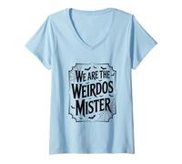 Donna Noi Siamo i Weirdos Mister Halloween Maglietta con Collo a V
