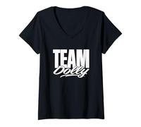 Donna Nome della Squadra Dolly, tifo per Il Supporto Dolly Maglietta con Collo a V