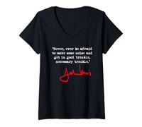 Donna Non aver mai paura di fare rumore - John Lewis Maglietta con Collo a V