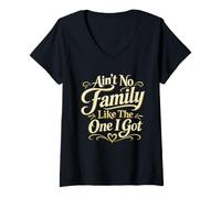 Donna Non cè Famiglia Come Quella Che Ho ottenuto Camicia Abbinata Reunion Maglietta con Collo a V