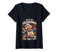 Donna Non c'è Nessuna Nonna Come Quella Che Ho Maglietta con Collo a V