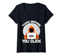 Donna Non c'è Posto Come 127.0.0.1 Maglietta con Collo a V