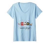 Donna Non Dimenticare: Telefono Vintage e Cassetta Maglietta con Collo a V