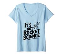 Donna Non è la Scienza missilistica Divertente per Le Persone Intelligenti Maglietta con Collo a V