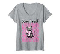 Donna Non posso avere piani con i miei ratti Funny Rat Girl Mamma Mouse Maglietta con Collo a V