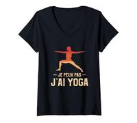 Donna Non Posso Ho Yoga Yogi Meditare Maglietta con Collo a V