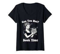 Donna Non puoi prenotare il tempo di lettura del topo di biblioteca Bibliofilo Maglietta con Collo a V