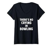 Donna Non si piange nel bowling Maglietta con Collo a V