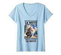 Donna Non smetti di Guidare la môt Quando invecchi invecchi Quando Maglietta con Collo a V