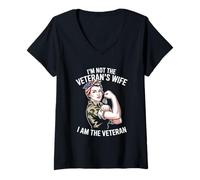 Donna Non sono la moglie del veterano, sono il giorno dei veterani Maglietta con Collo a V