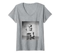 Donna Norman Wisdom in The Spring Show Cantante Comico 1972 Maglietta con Collo a V