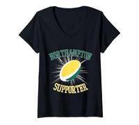 Donna Northampton Rugby tifoso divertente rugbyman Inghilterra Maglietta con Collo a V