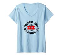 Donna Northern Ohio DX Association - NODXA - Ham Radio Dxing Maglietta con Collo a V