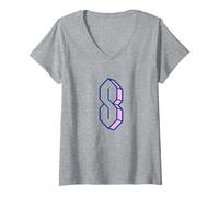 Donna Nostalgia millenaria che "S" hai disegnato nei quaderni a scuola Maglietta con Collo a V