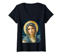 Donna Nostra Signora, Regina del Cielo e Beata Madre Maria Maglietta con Collo a V