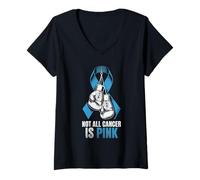 Donna Not all Cancer is Pink Prostate Awareness Maglietta con Collo a V