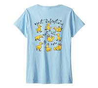 Donna Not all My Ducks in a Row Funny Chaos Art - sul Retro Maglietta con Collo a V
