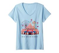Donna Not My Circus Not My Monkeys - Divertente Proverbio Polacco Maglietta con Collo a V