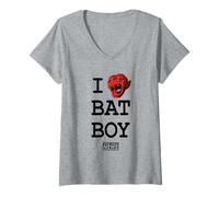 Donna Notizie settimanali dal Mondo - Bat Boy Maglietta con Collo a V