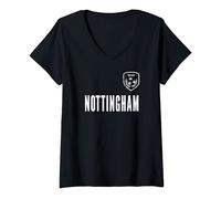 Donna Nottingham Jersey Maglietta con Collo a V