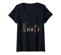 Donna Novato California Vintage design elegante Maglietta con Collo a V