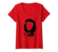 Donna NPChe Guevara Shirt NPC Wojak Divertente Non Giocatore Meme Tee Maglietta con Collo a V